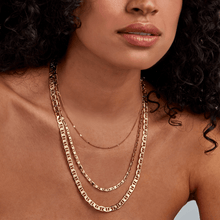 Load image into Gallery viewer, Malia Stamped Chain Necklace
